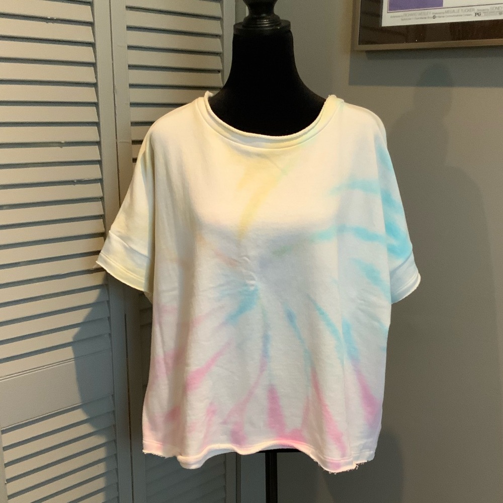 Buffalo David Binton, Tie Dye Crop Sweater, Large